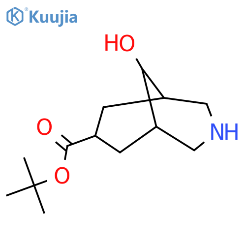 tert-butyl 9-hydroxy-3-azabicyclo3.3.1nonane-7-carboxylate structure