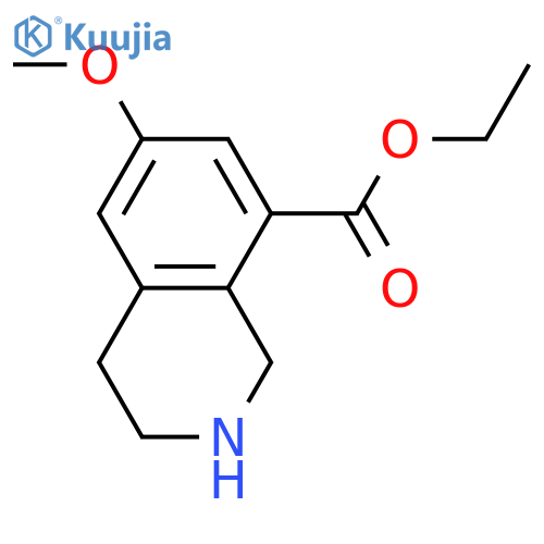 Ethyl 6-methoxy-1,2,3,4-tetrahydroisoquinoline-8-carboxylate structure