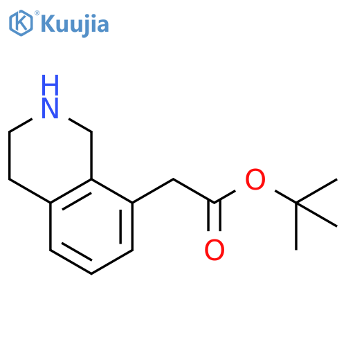 Tert-butyl 2-(1,2,3,4-tetrahydroisoquinolin-8-yl)acetate structure