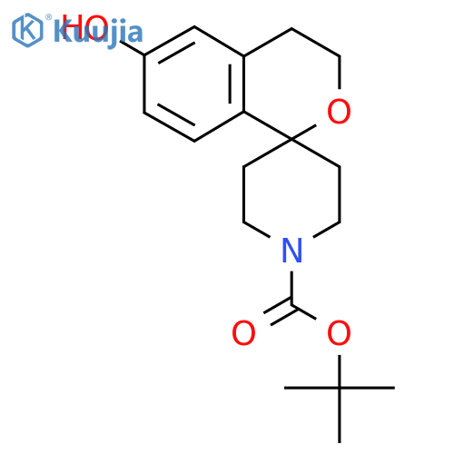 tert-butyl 6-hydroxy-3,4-dihydrospiro2-benzopyran-1,4'-piperidine-1'-carboxylate structure