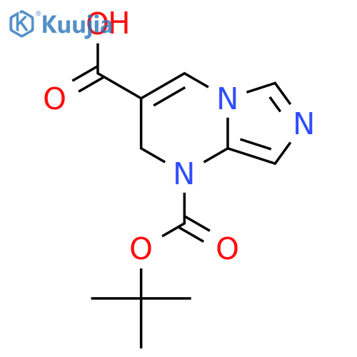1-(tert-butoxy)carbonyl-1H,2H-imidazo1,5-apyrimidine-3-carboxylic acid structure