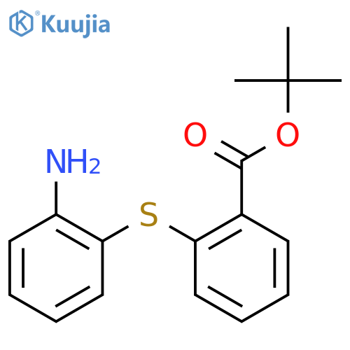 tert-butyl 2-(2-aminophenyl)sulfanylbenzoate structure