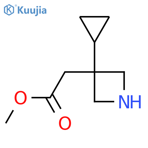 Methyl 2-(3-cyclopropylazetidin-3-yl)acetate structure