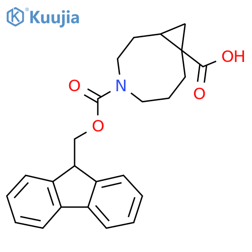 4-{(9H-fluoren-9-yl)methoxycarbonyl}-4-azabicyclo6.1.0nonane-8-carboxylic acid structure
