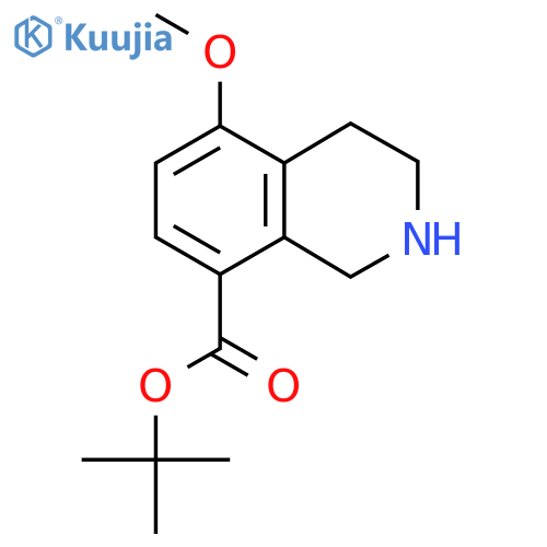 Tert-butyl 5-methoxy-1,2,3,4-tetrahydroisoquinoline-8-carboxylate structure
