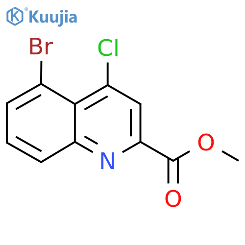 Methyl 5-bromo-4-chloroquinoline-2-carboxylate structure