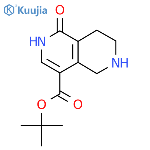 Tert-butyl 1-hydroxy-5,6,7,8-tetrahydro-2,6-naphthyridine-4-carboxylate structure