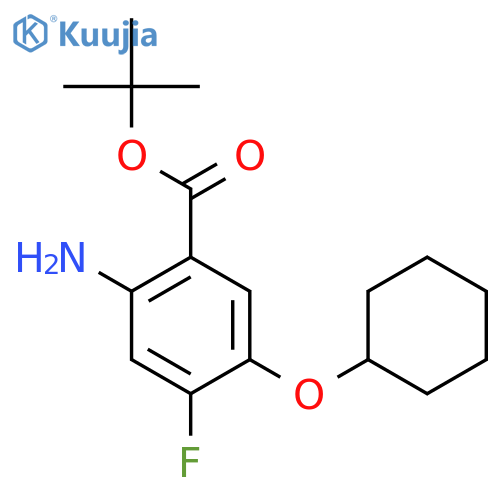 Tert-butyl 2-amino-5-(cyclohexyloxy)-4-fluorobenzoate structure