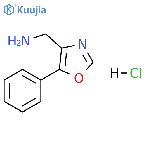 4-Oxazolemethanamine, 5-phenyl-, hydrochloride (1:1) structure
