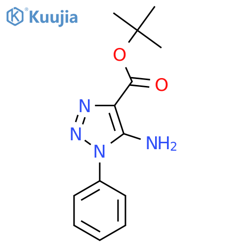 tert-butyl 5-amino-1-phenyl-1H-1,2,3-triazole-4-carboxylate structure