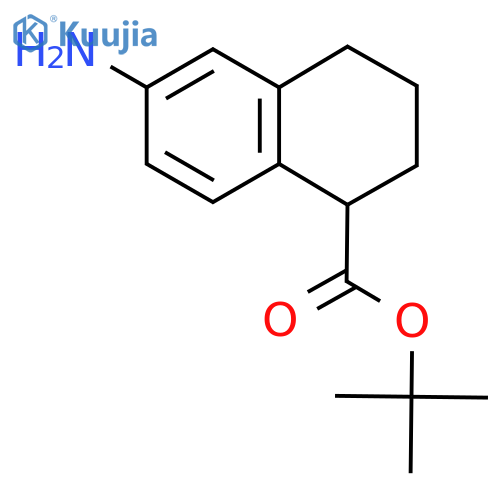 Tert-butyl 6-amino-1,2,3,4-tetrahydronaphthalene-1-carboxylate structure