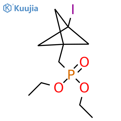 diethyl ({3-iodobicyclo1.1.1pentan-1-yl}methyl)phosphonate structure