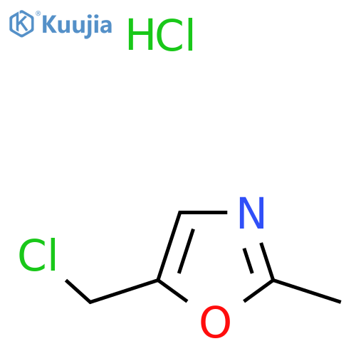 5-(Chloromethyl)-2-methyl-1,3-oxazole hydrochloride structure