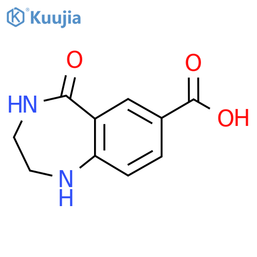 5-oxo-2,3,4,5-tetrahydro-1H-1,4-benzodiazepine-7-carboxylic acid structure