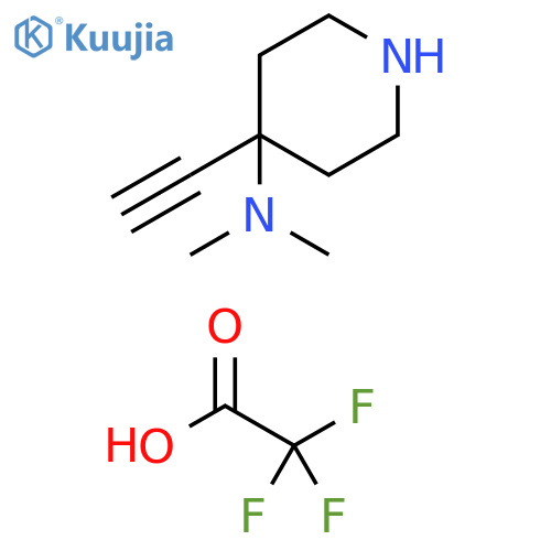 4-ethynyl-N,N-dimethylpiperidin-4-amine, trifluoroacetic acid structure