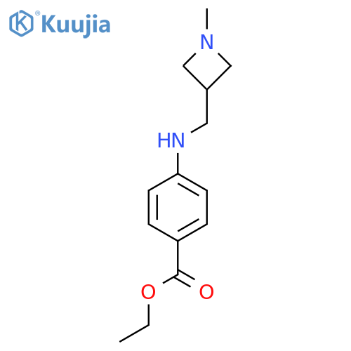 ethyl 4-{(1-methylazetidin-3-yl)methylamino}benzoate structure