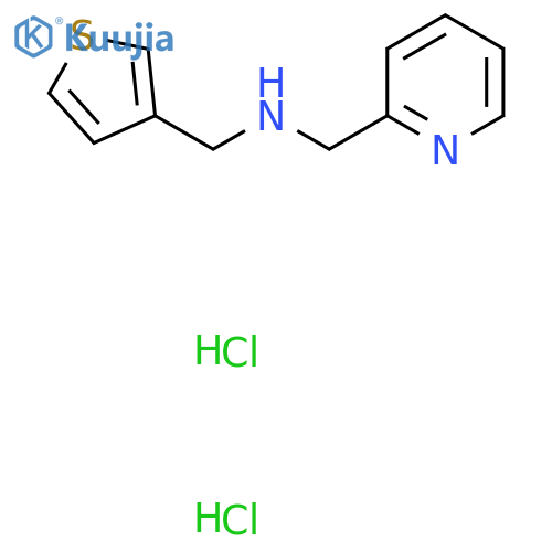 (pyridin-2-yl)methyl(thiophen-3-yl)methylamine dihydrochloride structure