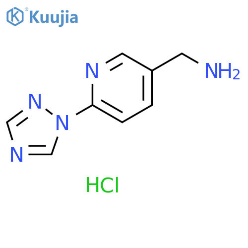 1-6-(1H-1,2,4-triazol-1-yl)pyridin-3-ylmethanamine dihydrochloride structure