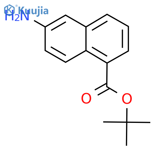 tert-butyl 6-aminonaphthalene-1-carboxylate structure