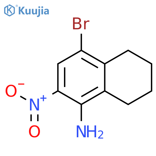 4-bromo-2-nitro-5,6,7,8-tetrahydronaphthalen-1-amine structure