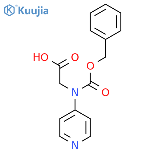 2-{(benzyloxy)carbonyl(pyridin-4-yl)amino}acetic acid structure