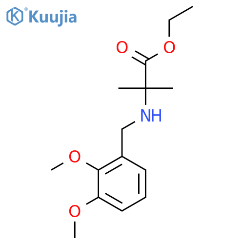 ethyl 2-{(2,3-dimethoxyphenyl)methylamino}-2-methylpropanoate structure