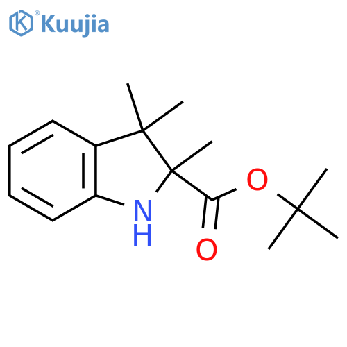 tert-butyl 2,3,3-trimethyl-2,3-dihydro-1H-indole-2-carboxylate structure