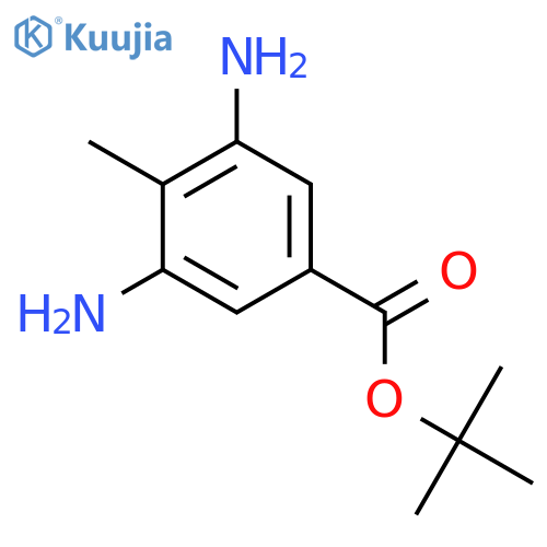 Tert-butyl 3,5-diamino-4-methylbenzoate structure