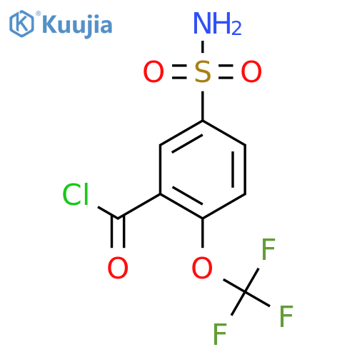 5-Sulfamoyl-2-(trifluoromethoxy)benzoyl chloride structure