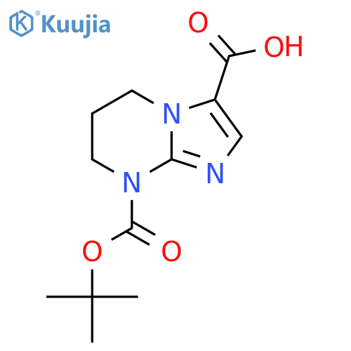 8-(tert-butoxy)carbonyl-5H,6H,7H,8H-imidazo1,2-apyrimidine-3-carboxylic acid structure