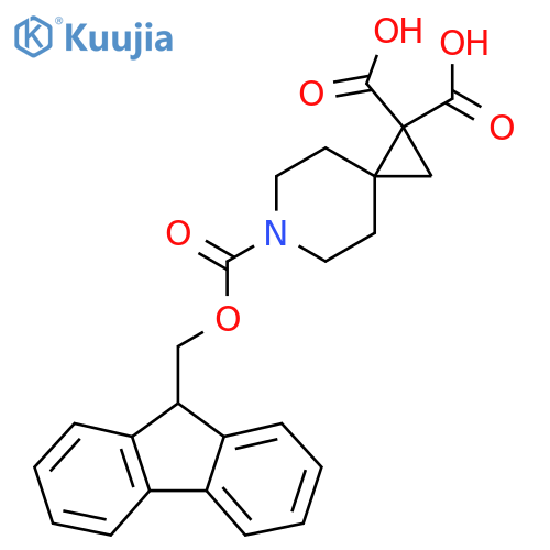 6-{(9H-fluoren-9-yl)methoxycarbonyl}-6-azaspiro2.5octane-1,1-dicarboxylic acid structure