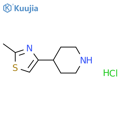 4-(2-methyl-1,3-thiazol-4-yl)piperidine dihydrochloride structure