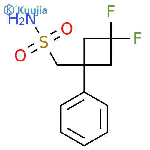 (3,3-Difluoro-1-phenylcyclobutyl)methanesulfonamide structure