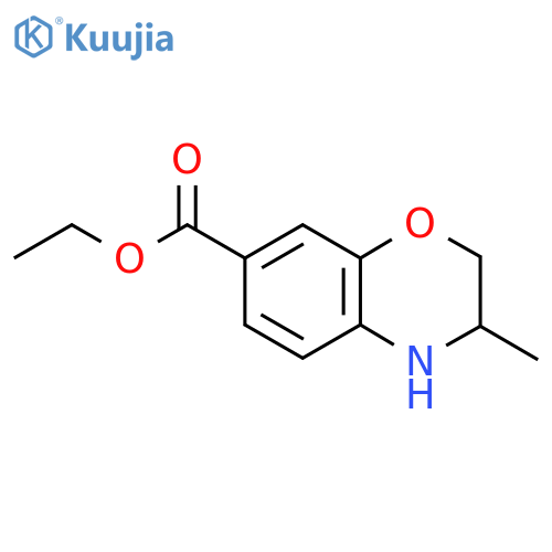 ethyl 3-methyl-3,4-dihydro-2H-1,4-benzoxazine-7-carboxylate structure