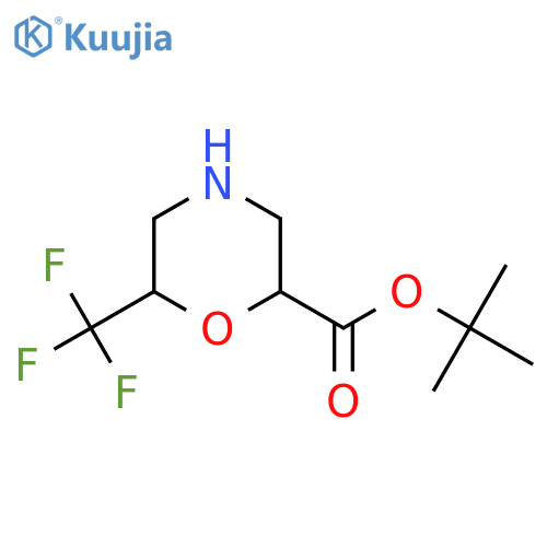 Tert-butyl 6-(trifluoromethyl)morpholine-2-carboxylate structure