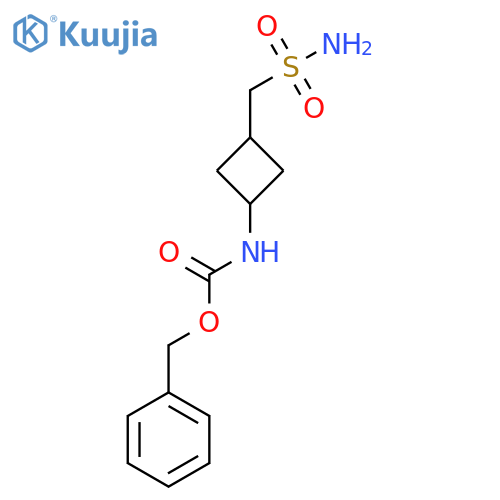 benzyl N-3-(sulfamoylmethyl)cyclobutylcarbamate structure