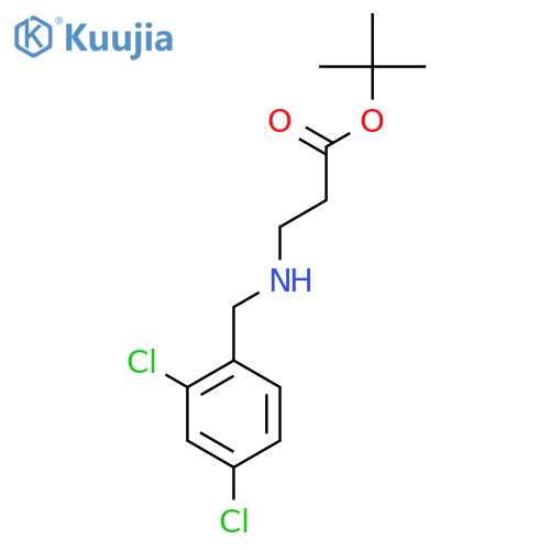 tert-butyl 3-{(2,4-dichlorophenyl)methylamino}propanoate structure