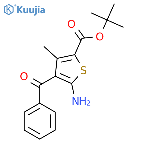 Tert-butyl 5-amino-4-benzoyl-3-methylthiophene-2-carboxylate structure