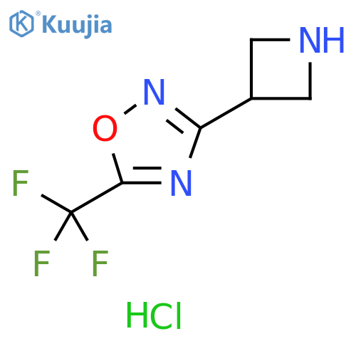 3-(azetidin-3-yl)-5-(trifluoromethyl)-1,2,4-oxadiazole hydrochloride structure