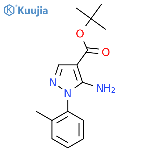 tert-butyl 5-amino-1-(2-methylphenyl)-1H-pyrazole-4-carboxylate structure