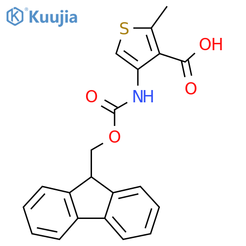 4-({(9H-fluoren-9-yl)methoxycarbonyl}amino)-2-methylthiophene-3-carboxylic acid structure