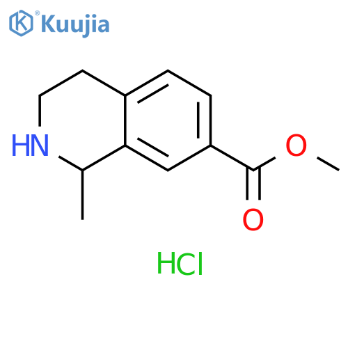 methyl 1-methyl-1,2,3,4-tetrahydroisoquinoline-7-carboxylate hydrochloride structure
