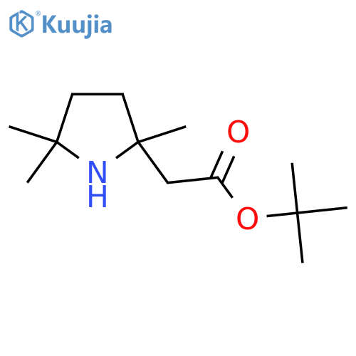 Tert-butyl 2-(2,5,5-trimethylpyrrolidin-2-yl)acetate structure
