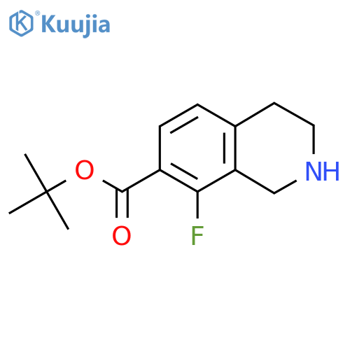 Tert-butyl 8-fluoro-1,2,3,4-tetrahydroisoquinoline-7-carboxylate structure