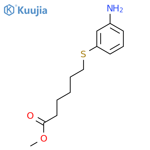 methyl 6-(3-aminophenyl)sulfanylhexanoate structure