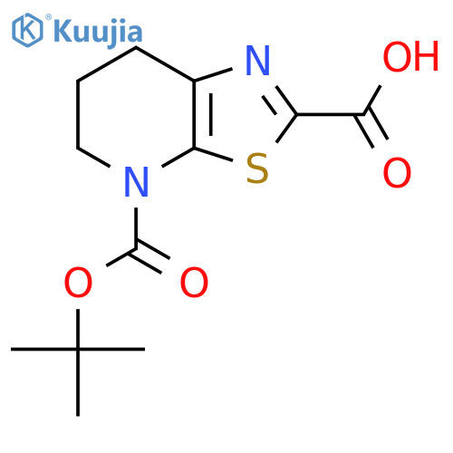 4-(tert-butoxy)carbonyl-4H,5H,6H,7H-1,3thiazolo5,4-bpyridine-2-carboxylic acid structure