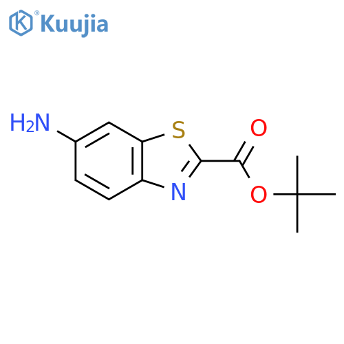 Tert-butyl 6-amino-1,3-benzothiazole-2-carboxylate structure