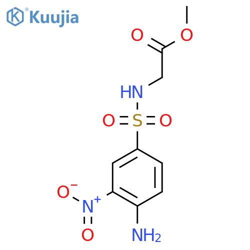 Methyl 2-(4-amino-3-nitrobenzenesulfonamido)acetate structure
