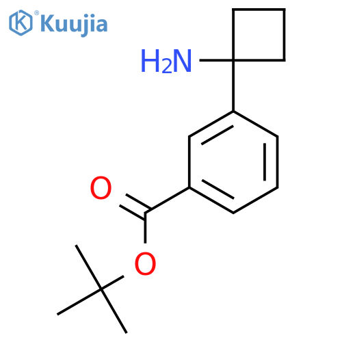 Tert-butyl 3-(1-aminocyclobutyl)benzoate structure