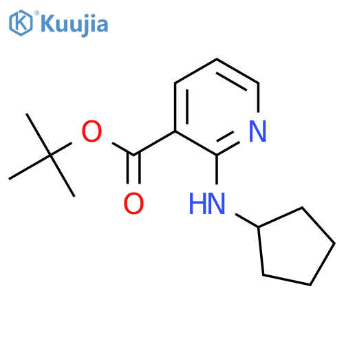 Tert-butyl 2-(cyclopentylamino)pyridine-3-carboxylate structure